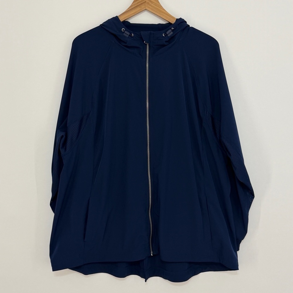 CJ  Banks Women's Lightweight Hooded Windbreaker Jacket Size 2X